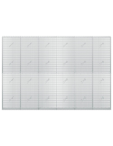 Gabione con filo da 3,5 mm e rete da 5x2,5 cm 300x20x200 cm