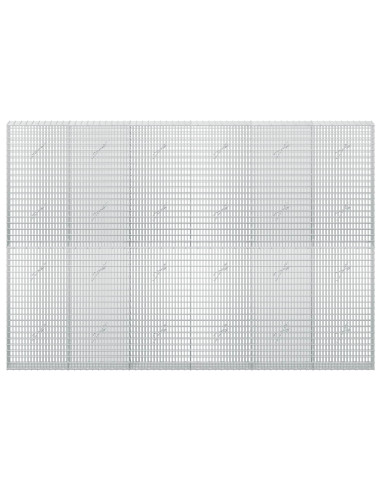 Gabione con filo da 3,5 mm e rete da 5x2,5 cm 300x20x200 cm