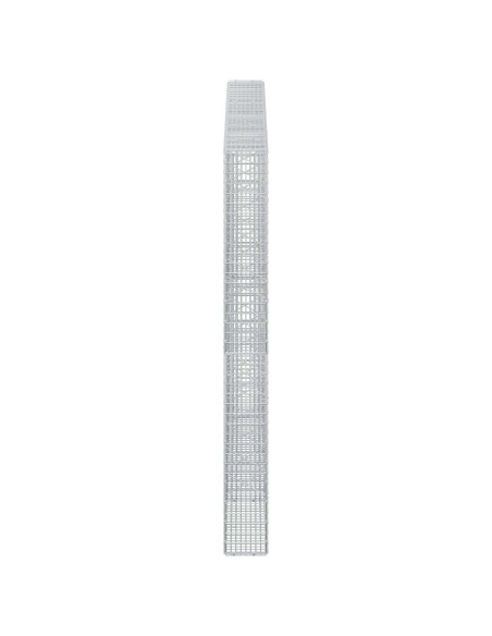 Gabione con filo da 3,5 mm e rete da 5x2,5 cm 300x20x200 cm