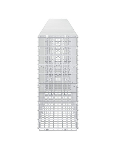 Gabione con filo da 3,5 mm e rete da 5x2,5 cm 300x20x50 cm