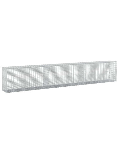 Gabione con filo da 3,5 mm e rete da 5x2,5 cm 300x30x50 cm