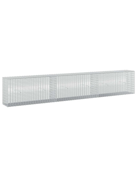 Gabione con filo da 3,5 mm e rete da 5x2,5 cm 300x30x50 cm