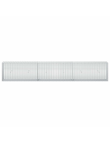 Gabione con filo da 3,5 mm e rete da 5x2,5 cm 300x30x50 cm