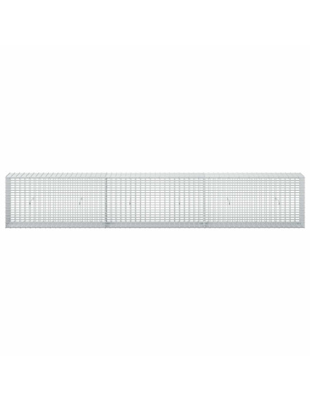 Gabione con filo da 3,5 mm e rete da 5x2,5 cm 300x30x50 cm