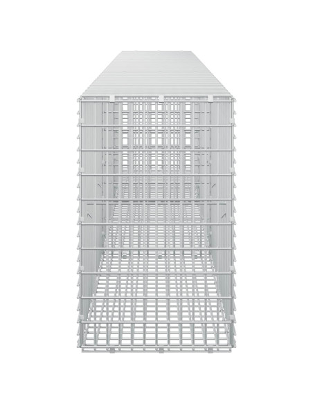 Gabione con filo da 3,5 mm e rete da 5x2,5 cm 300x30x50 cm