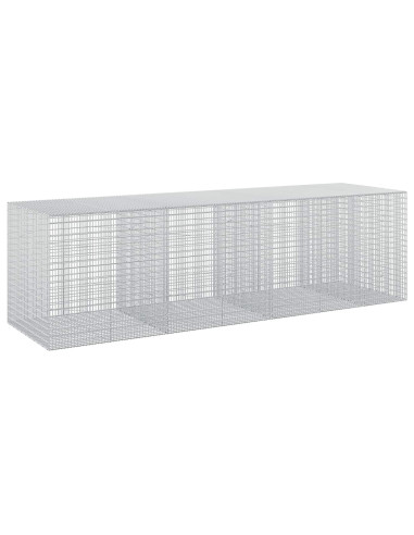 Gabione con filo da 3,5 mm e rete da 5x2,5 cm 350x100x100 cm