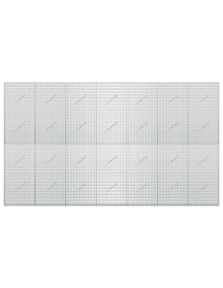 Gabione con filo da 3,5 mm e rete da 5x2,5 cm 350x10x200 cm