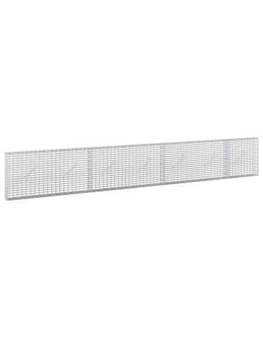 Gabione con filo da 3,5 mm e rete da 5x2,5 cm 350x10x50 cm