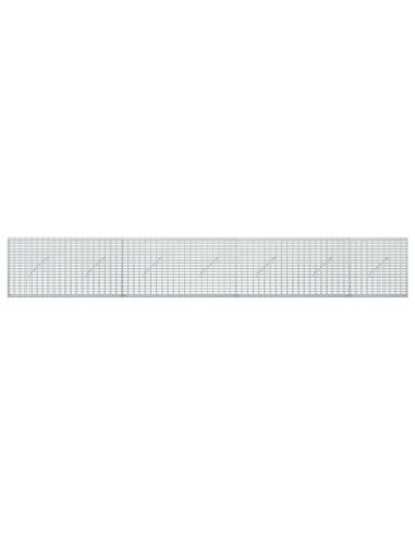 Gabione con filo da 3,5 mm e rete da 5x2,5 cm 350x10x50 cm