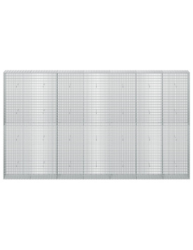 Gabione con filo da 3,5 mm e rete da 5x2,5 cm 350x30x200 cm