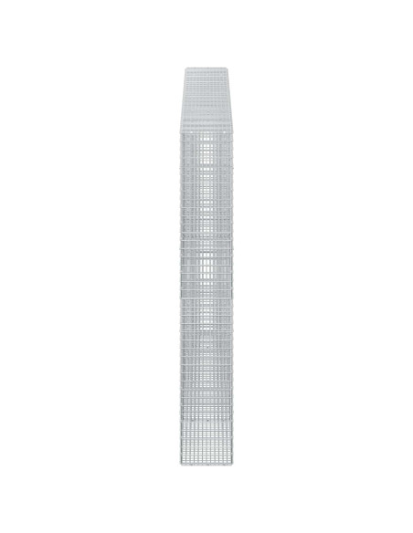 Gabione con filo da 3,5 mm e rete da 5x2,5 cm 350x30x200 cm