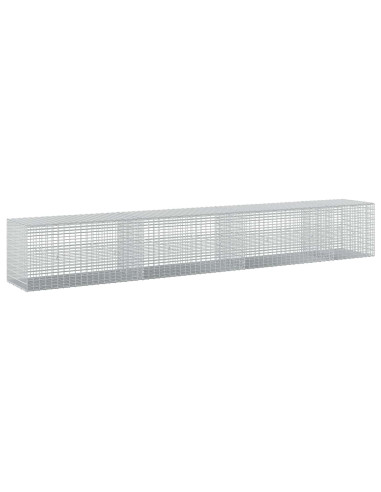 Gabione con filo da 3,5 mm e rete da 5x2,5 cm 350x50x50 cm