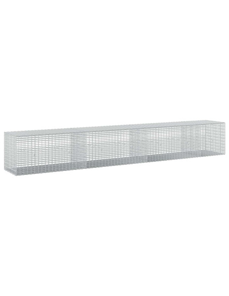 Gabione con filo da 3,5 mm e rete da 5x2,5 cm 350x50x50 cm