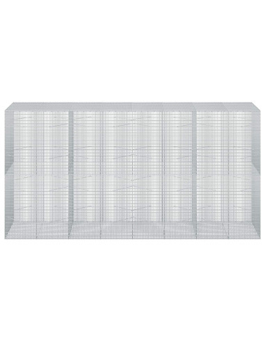 Gabione con filo da 3,5 mm e rete da 5x2,5 cm 400x100x200 cm