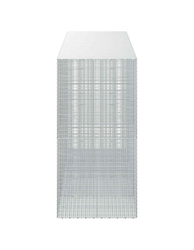 Gabione con filo da 3,5 mm e rete da 5x2,5 cm 400x100x200 cm