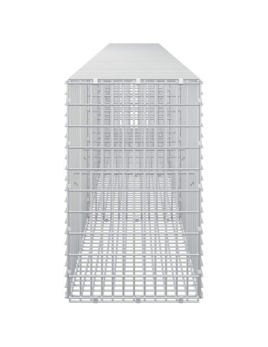 Gabione con filo da 3,5 mm e rete da 5x2,5 cm 400x30x50 cm