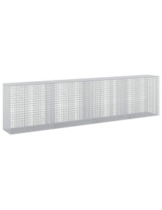 Gabione con filo da 3,5 mm e rete da 5x2,5 cm 400x50x100 cm 2