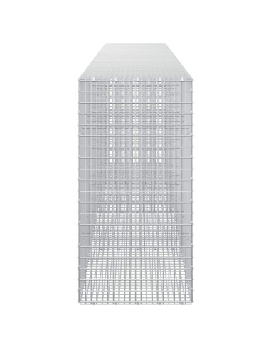 Gabione con filo da 3,5 mm e rete da 5x2,5 cm 400x50x100 cm