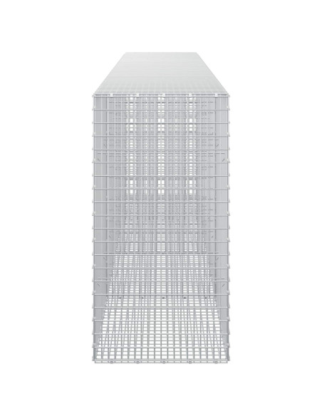 Gabione con filo da 3,5 mm e rete da 5x2,5 cm 400x50x100 cm