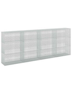 Gabione con filo da 3,5 mm e rete da 5x2,5 cm 400x50x150 cm 2