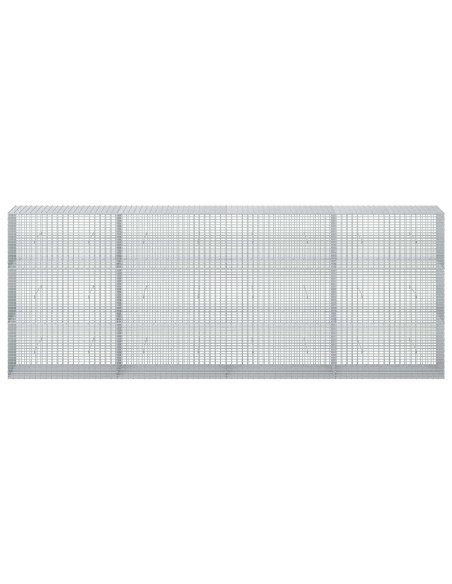 Gabione con filo da 3,5 mm e rete da 5x2,5 cm 400x50x150 cm