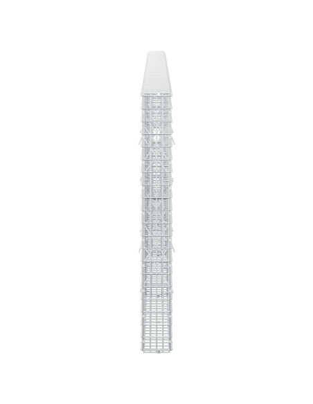 Gabione con filo da 3,5 mm e rete da 5x2,5 cm 450x10x100 cm