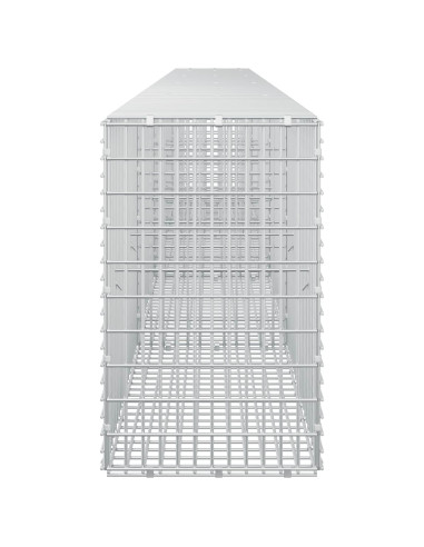 Gabione con filo da 3,5 mm e rete da 5x2,5 cm 450x30x50 cm