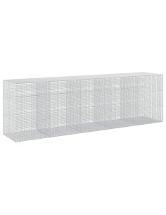 Gabione con filo da 3,5 mm e rete da 5x2,5 cm 500x100x150 cm 2