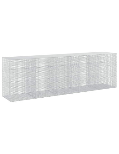 Gabione con filo da 3,5 mm e rete da 5x2,5 cm 500x100x150 cm