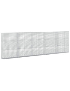 Gabione con filo da 3,5 mm e rete da 5x2,5 cm 500x30x150 cm 2