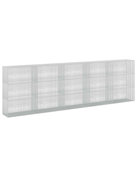 Gabione con filo da 3,5 mm e rete da 5x2,5 cm 500x50x150 cm