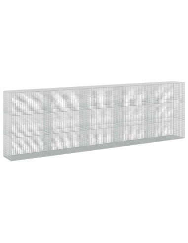 Gabione con filo da 3,5 mm e rete da 5x2,5 cm 500x50x150 cm