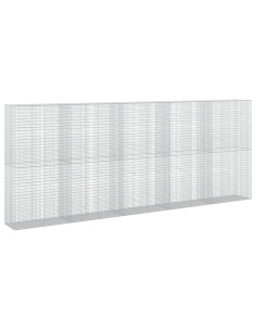 Gabione con filo da 3,5 mm e rete da 5x2,5 cm 500x50x200 cm 2