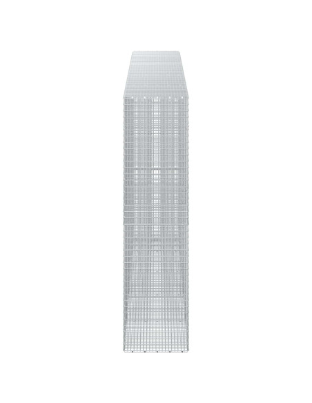 Gabione con filo da 3,5 mm e rete da 5x2,5 cm 500x50x200 cm