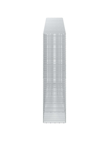 Gabione con filo da 3,5 mm e rete da 5x2,5 cm 500x50x200 cm