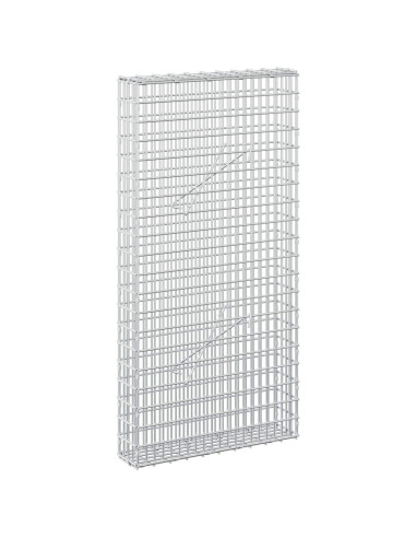 Gabione con filo da 3,5 mm e rete da 5x2,5 cm 50x10x100 cm