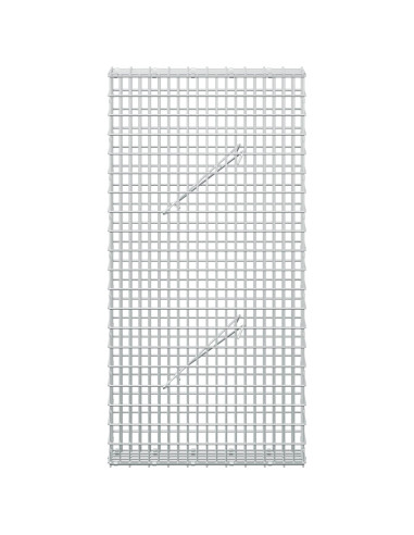Gabione con filo da 3,5 mm e rete da 5x2,5 cm 50x10x100 cm