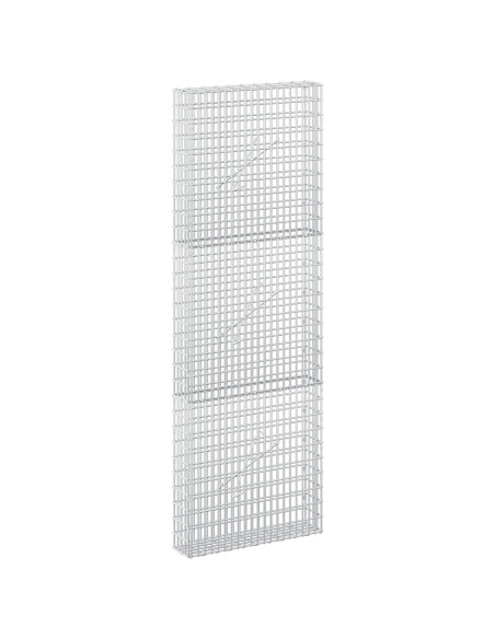 Gabione con filo da 3,5 mm e rete da 5x2,5 cm 50x10x150 cm