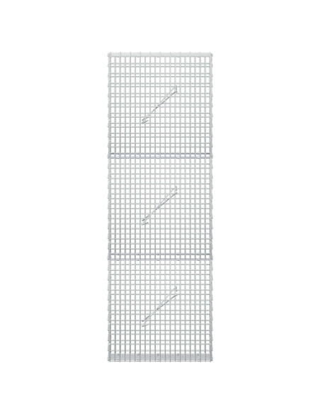 Gabione con filo da 3,5 mm e rete da 5x2,5 cm 50x10x150 cm