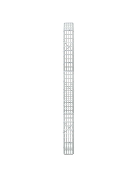Gabione con filo da 3,5 mm e rete da 5x2,5 cm 50x10x150 cm