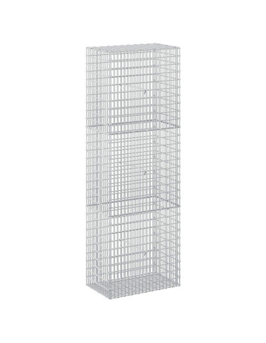 Gabione con filo da 3,5 mm e rete da 5x2,5 cm 50x30x150 cm