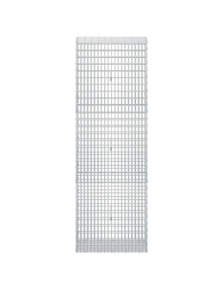 Gabione con filo da 3,5 mm e rete da 5x2,5 cm 50x30x150 cm
