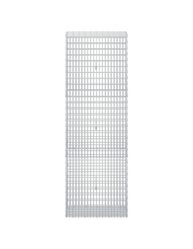 Gabione con filo da 3,5 mm e rete da 5x2,5 cm 50x30x150 cm