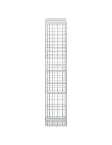 Gabione con filo da 3,5 mm e rete da 5x2,5 cm 50x30x150 cm
