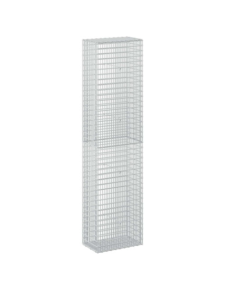 Gabione con filo da 3,5 mm e rete da 5x2,5 cm 50x30x200 cm