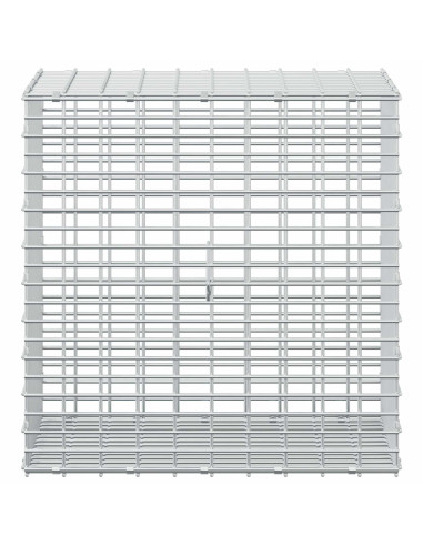 Gabione con filo da 3,5 mm e rete da 5x2,5 cm 50x30x50 cm