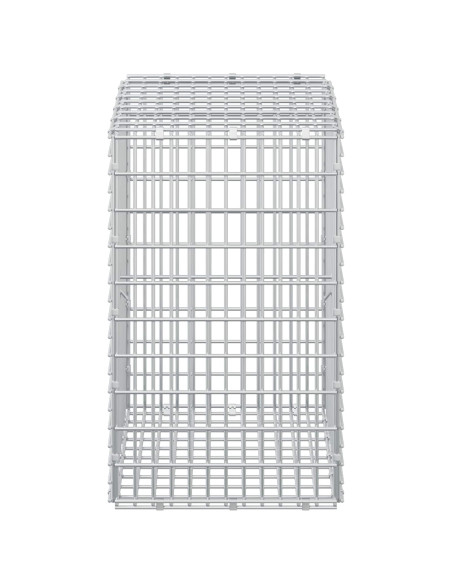 Gabione con filo da 3,5 mm e rete da 5x2,5 cm 50x30x50 cm