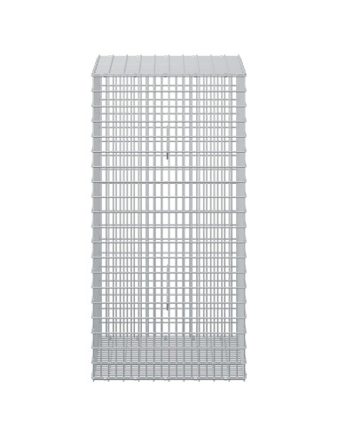 Gabione con filo da 3,5 mm e rete da 5x2,5 cm 50x50x100 cm
