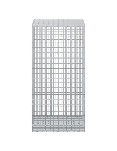 Gabione con filo da 3,5 mm e rete da 5x2,5 cm 50x50x100 cm