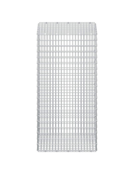 Gabione con filo da 3,5 mm e rete da 5x2,5 cm 50x50x100 cm